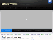 Tablet Screenshot of elementforex.com
